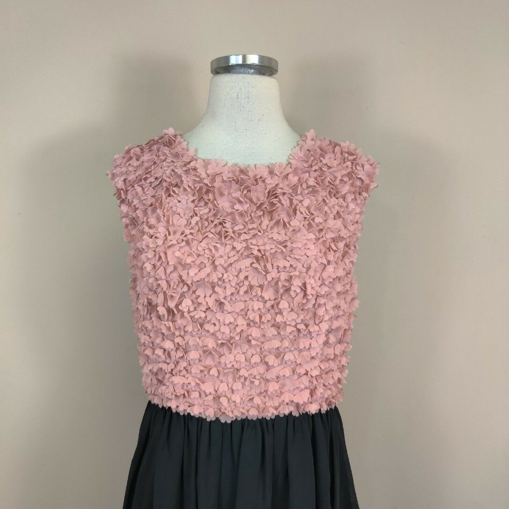 TED BAKER LONDON Pink Heart Floral Applique Dress